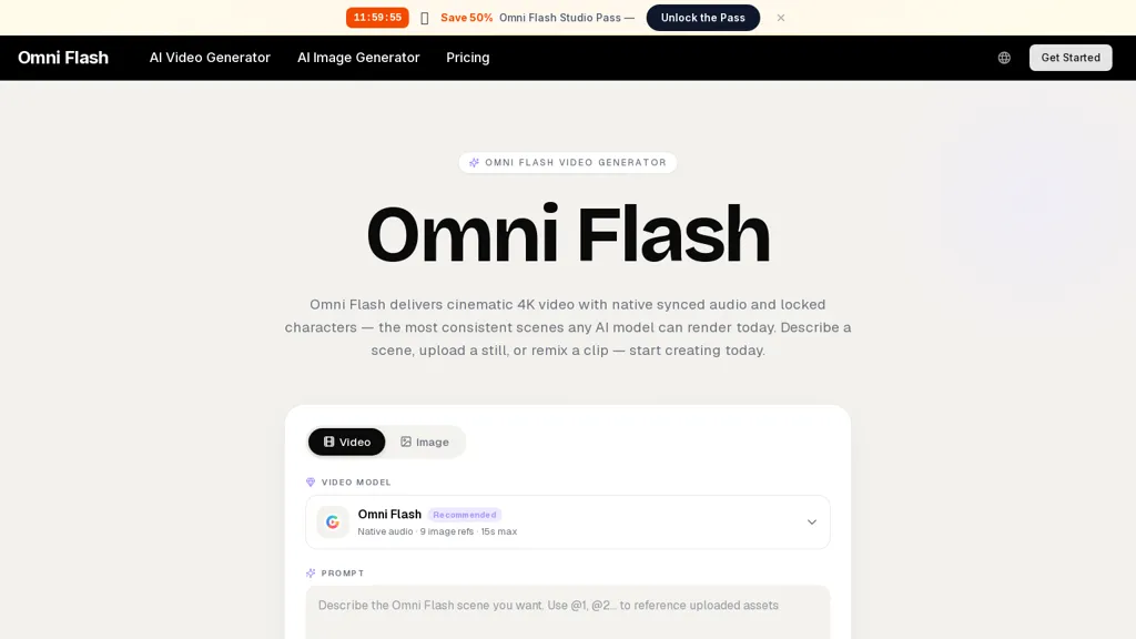 OmniFlash.ai AI tool screenshot