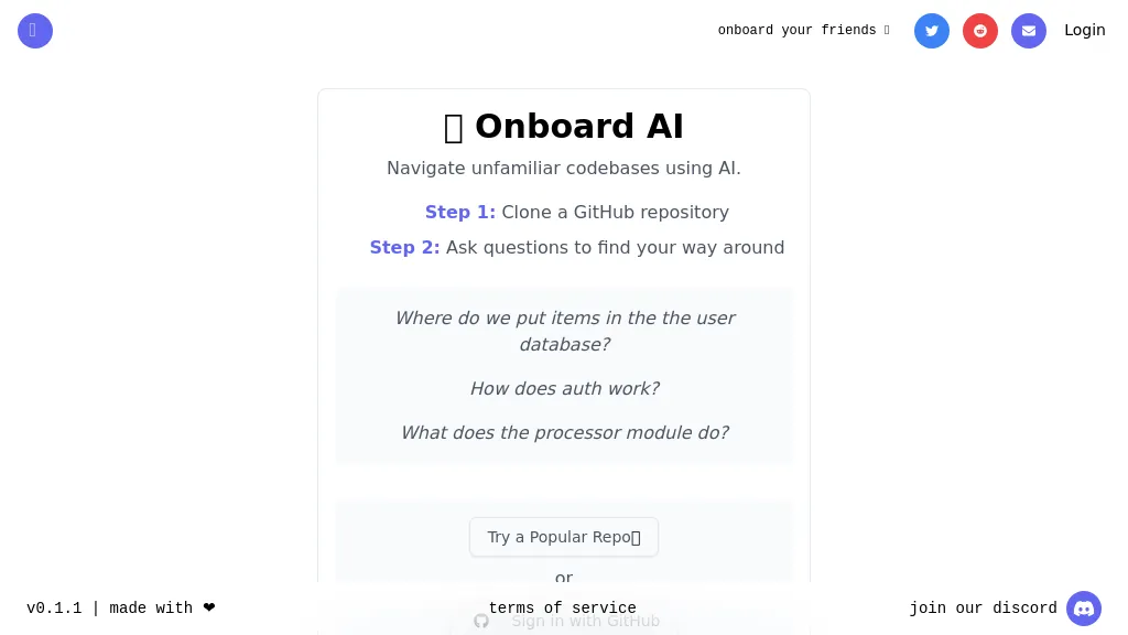 Onboard AI website