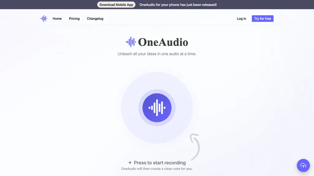 OneAudio website