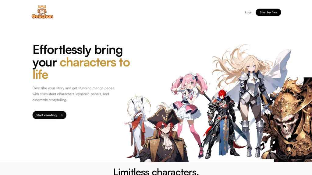 Oniichan.app AI tool screenshot