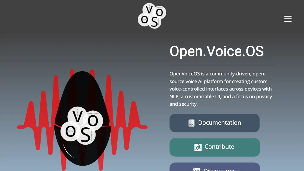 Open Voice OS website
