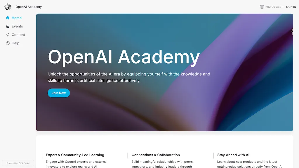 OpenAI academy website