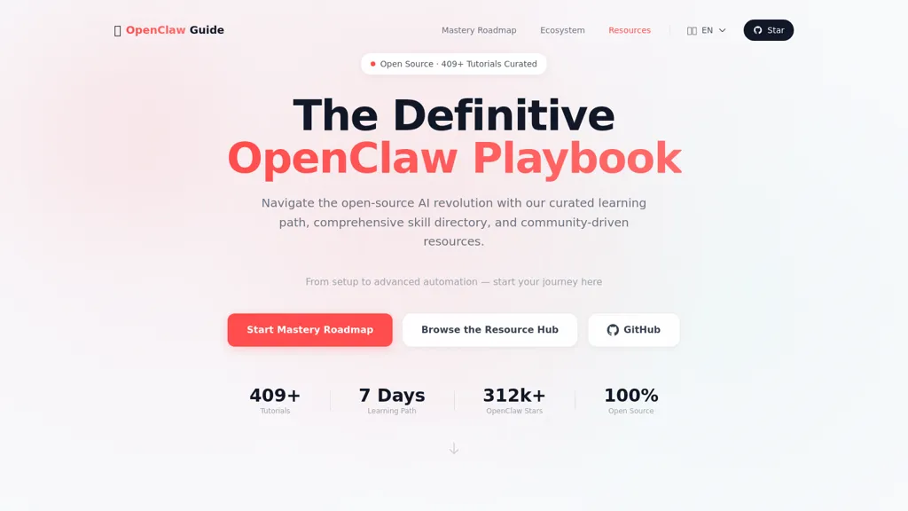OpenClaw Guide AI tool screenshot