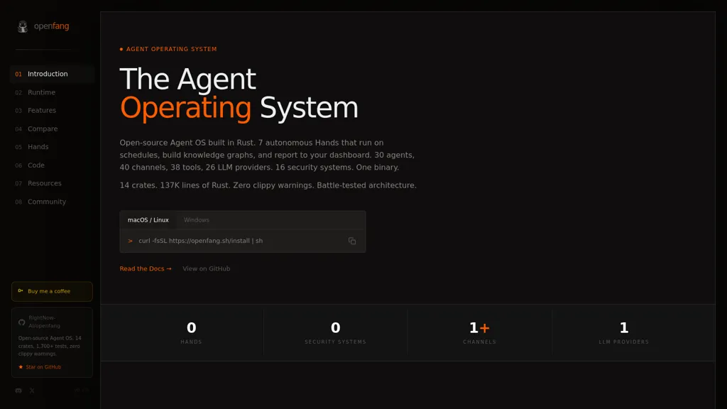 Openfang.sh alternatives and competitors