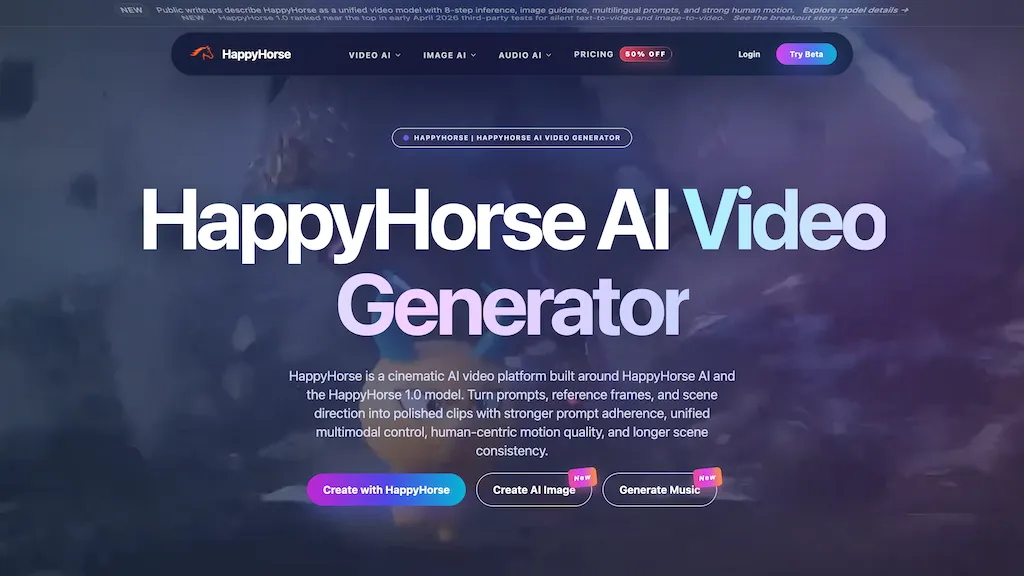 openhappyhorse.io AI tool screenshot