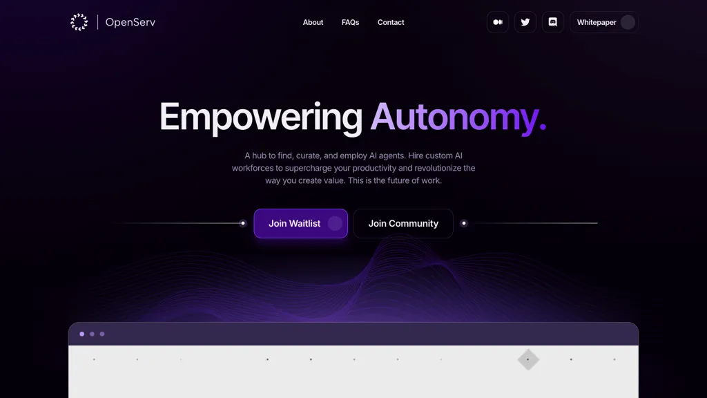 Openserv website