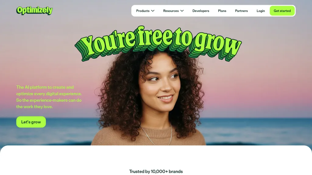optimizely.com AI tool screenshot