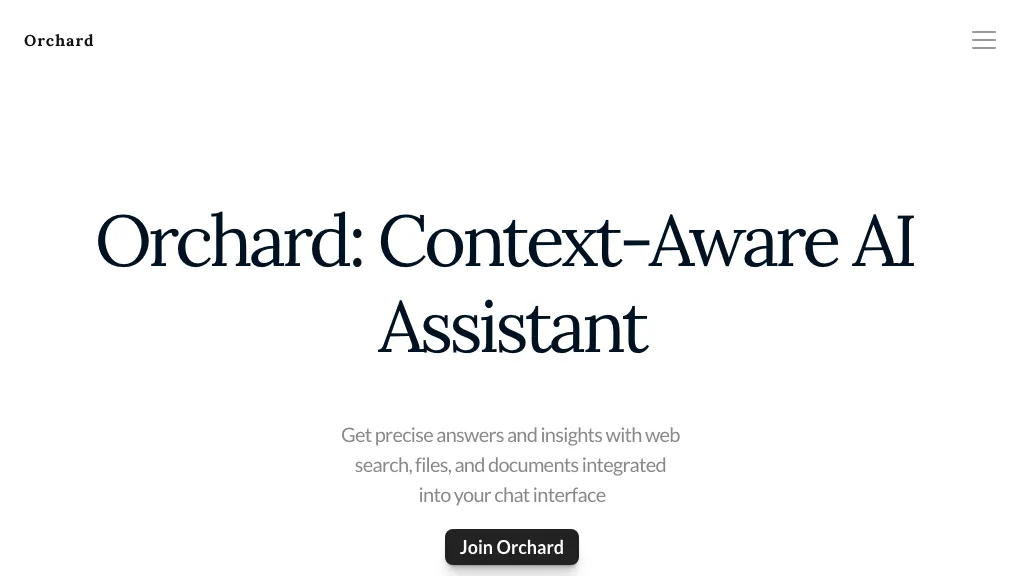 Orchard website