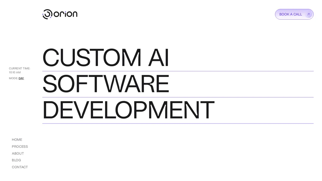 Orion AI Software AI tool screenshot