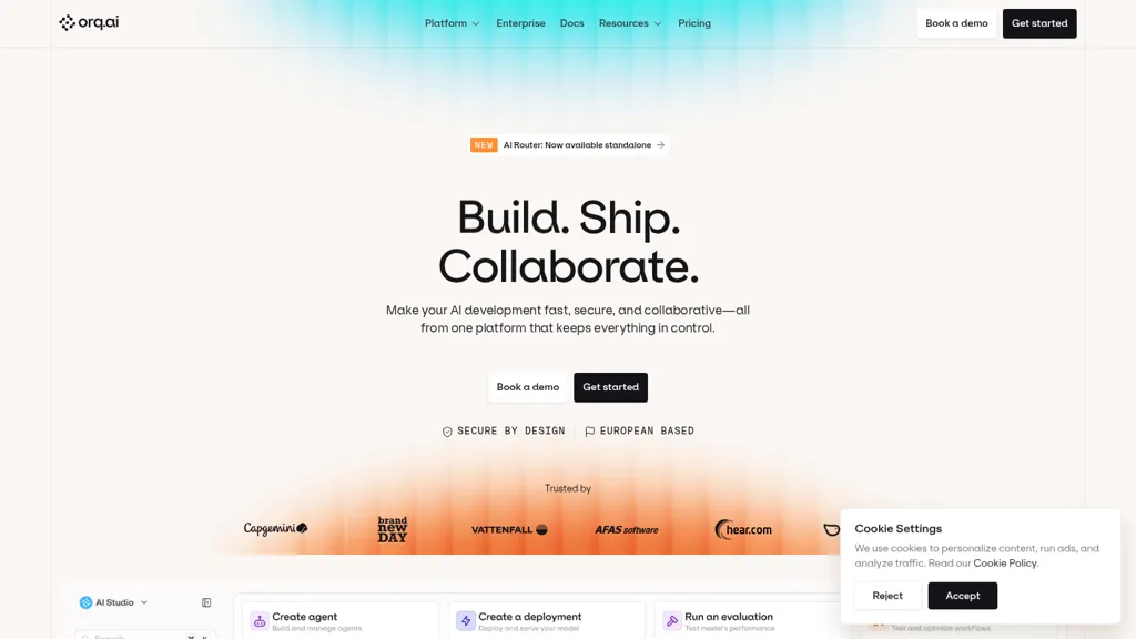 Orq.ai AI tool screenshot
