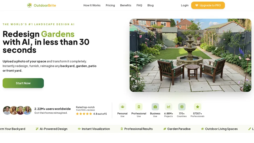 Outdoorbrite AI tool screenshot