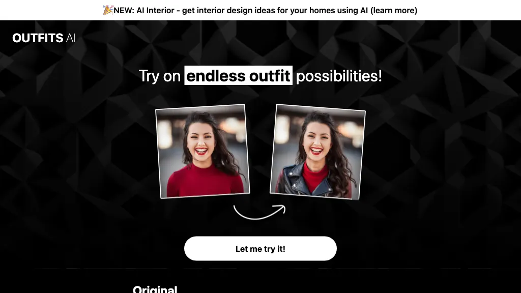 Outfits AI website