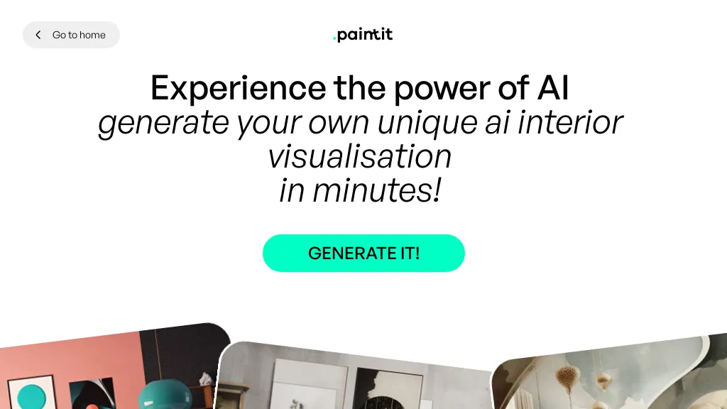 PaintIt Interior Designer website