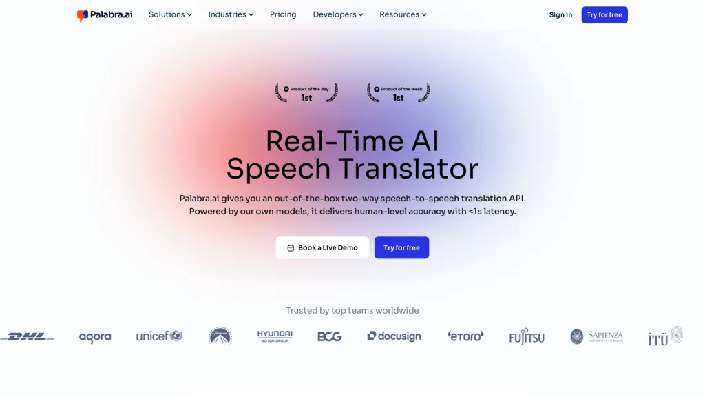 Palabra.ai AI tool screenshot