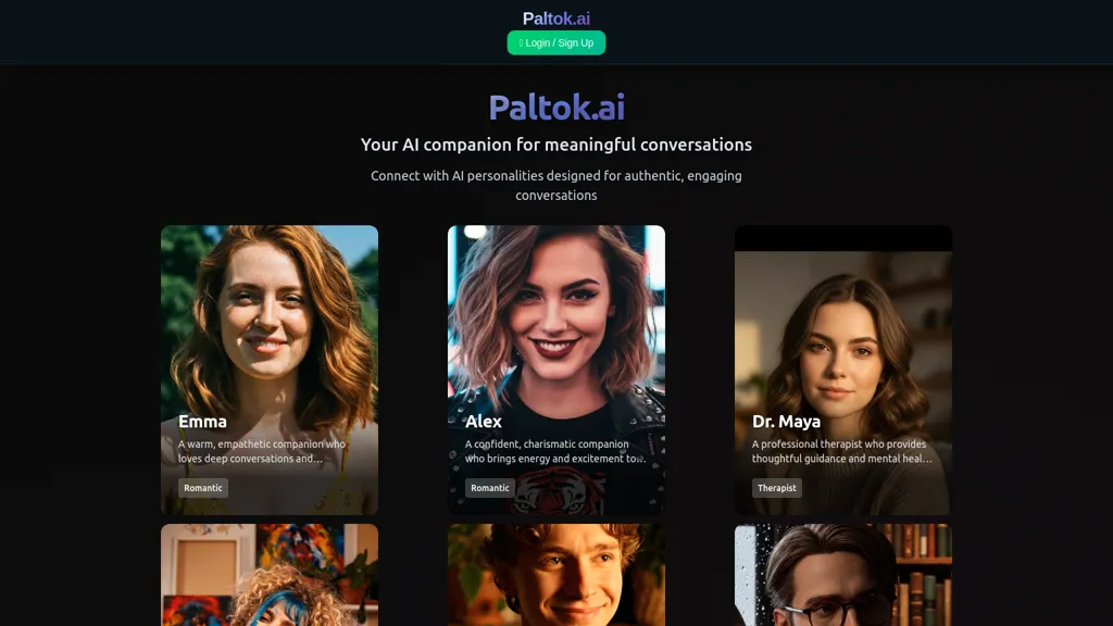 Paltok.ai AI tool screenshot
