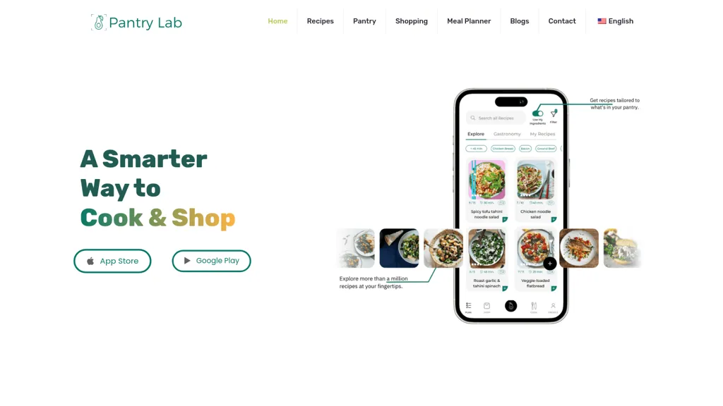 PantryLab website