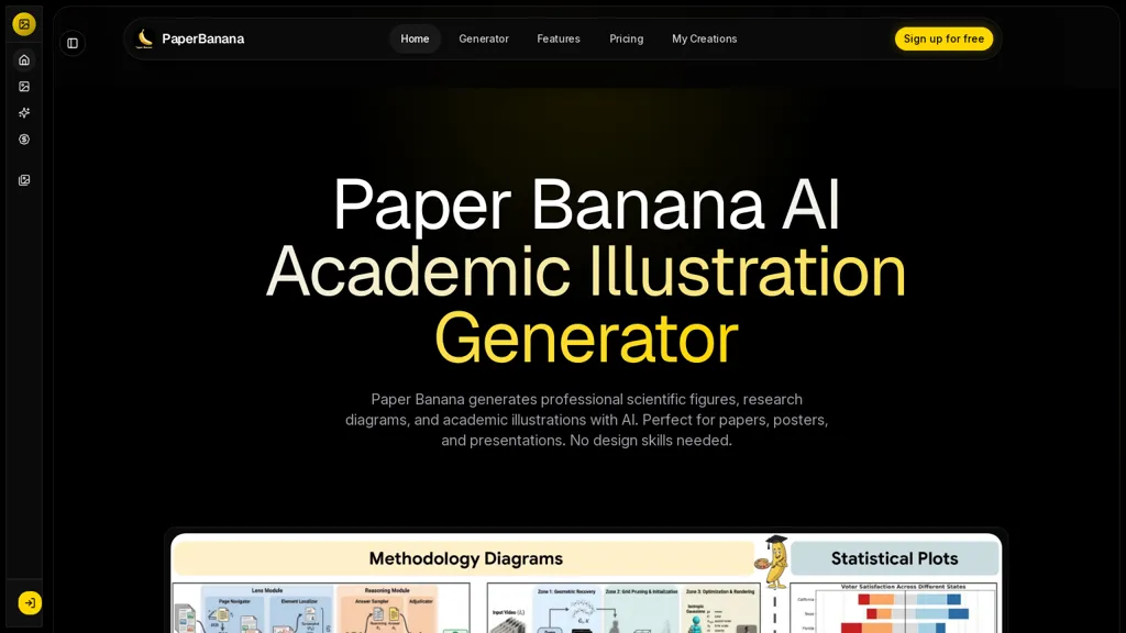 PaperBanana AI tool screenshot