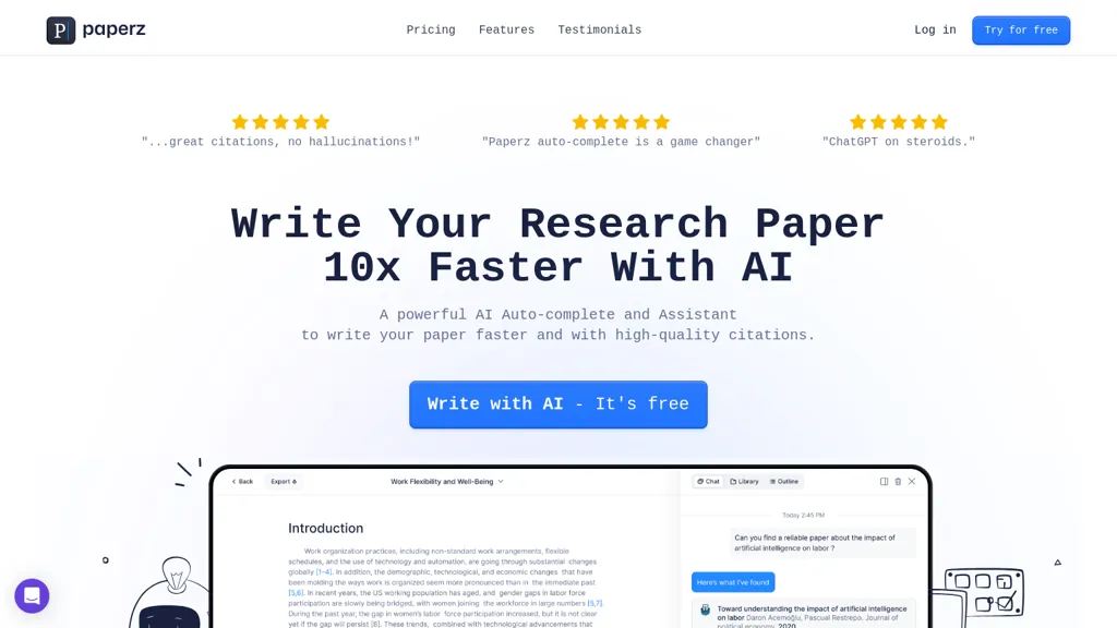 Paperz website
