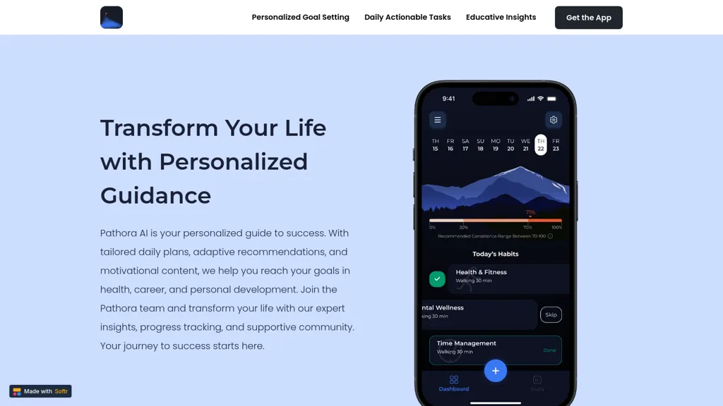 Pathora AI website
