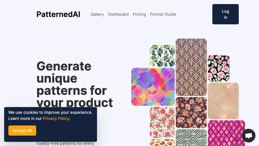 Patterned AI website