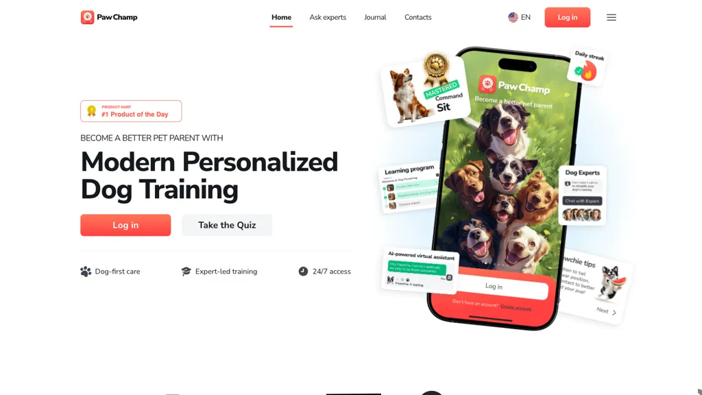PawChamp AI tool screenshot