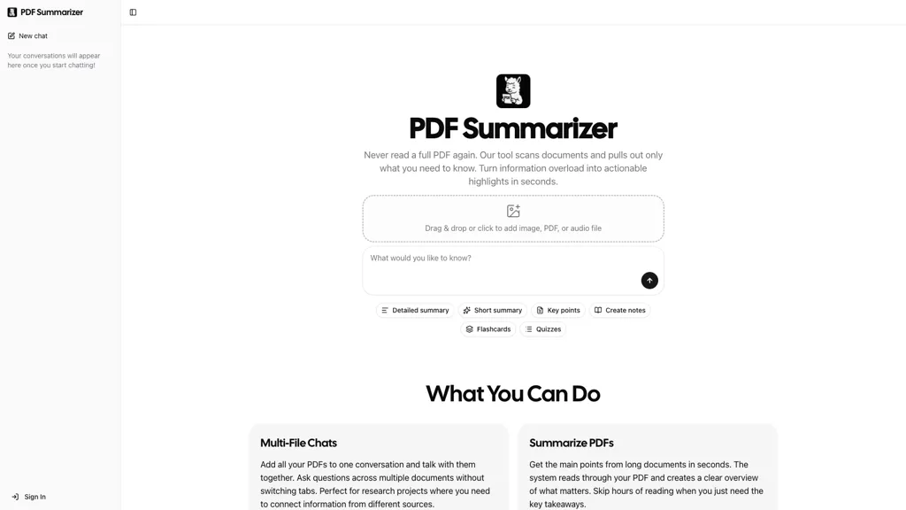 PDF Summarizer alternatives and competitors
