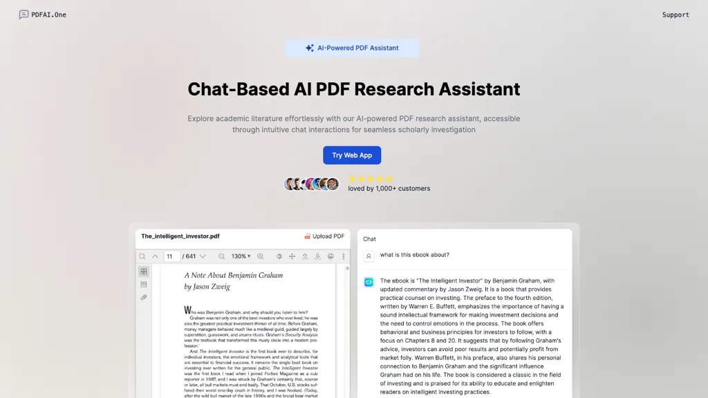 PDFAI.One website