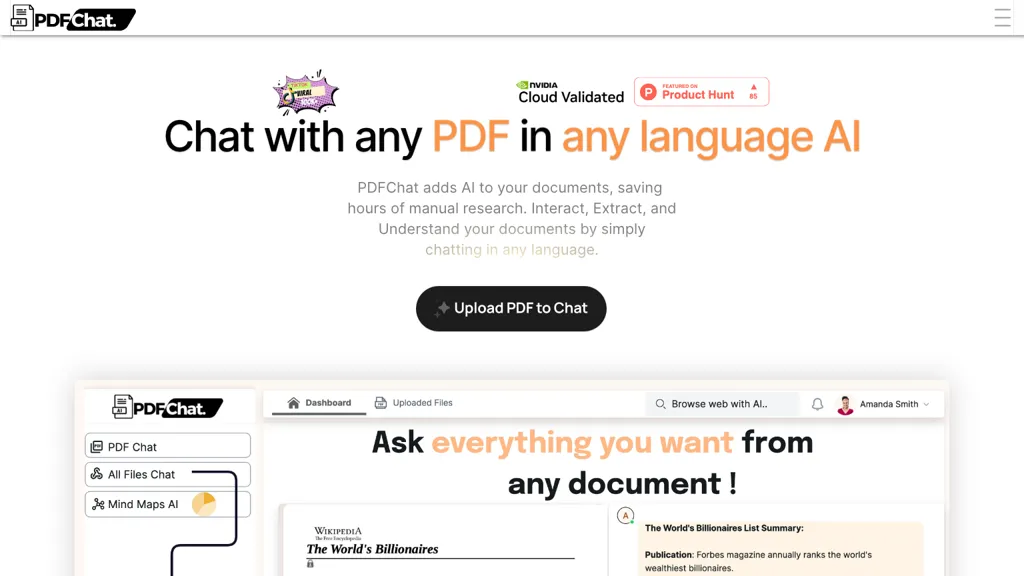 PDFChat website