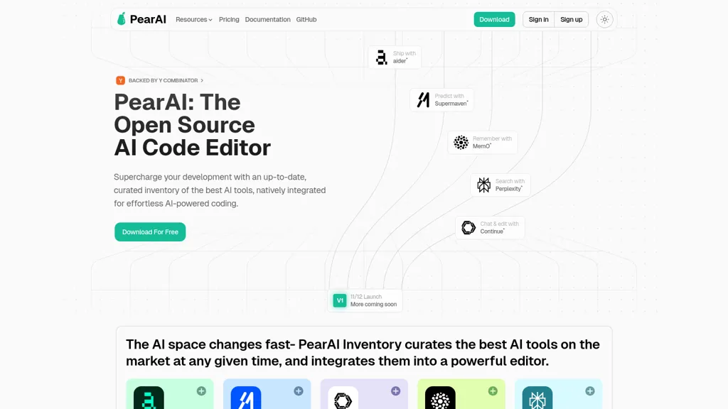 PearAI website