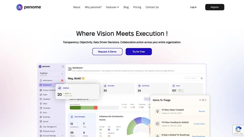 Penome AI tool screenshot