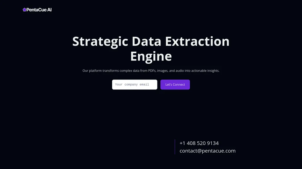 PentaCue AI tool screenshot