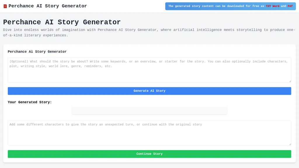 Perchance website