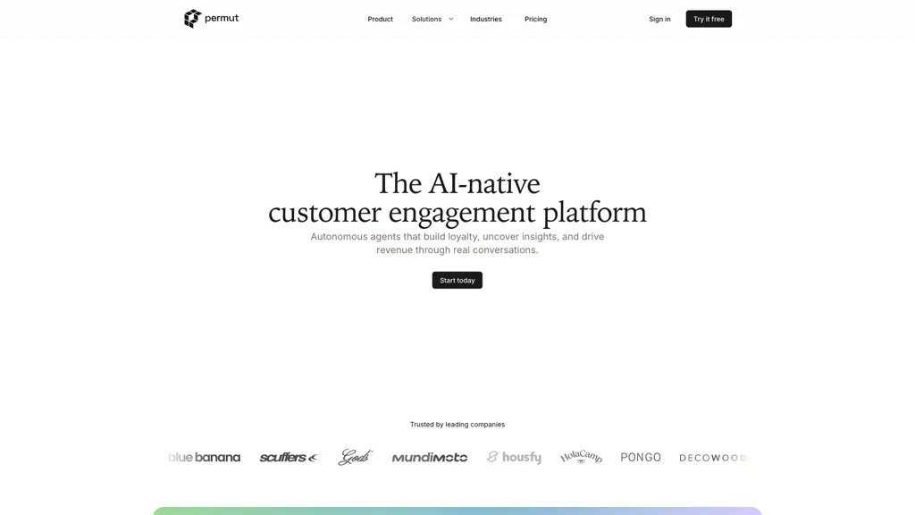 Permut AI tool screenshot