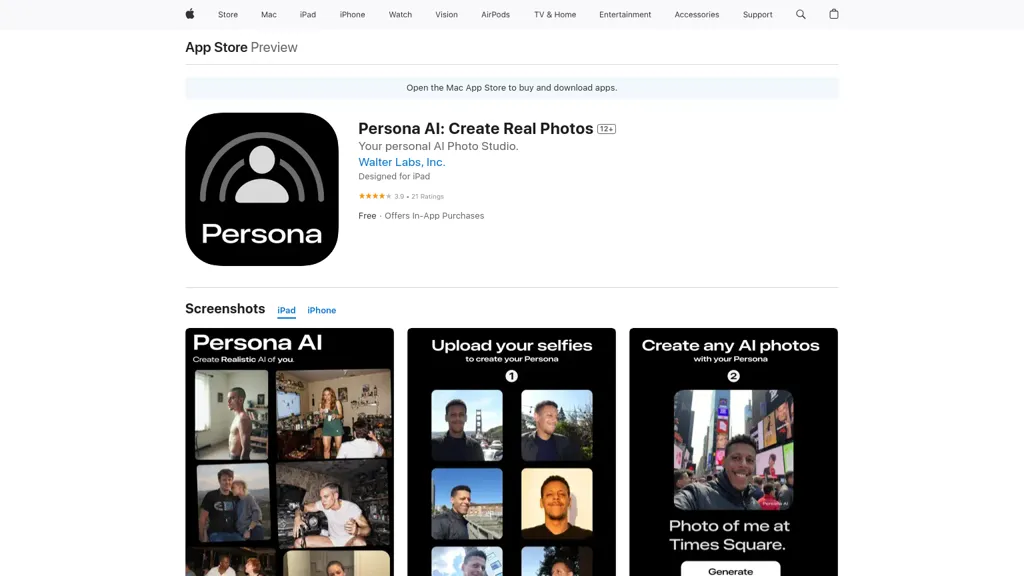 Persona AI AI tool screenshot