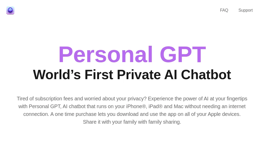 Personal GPT website