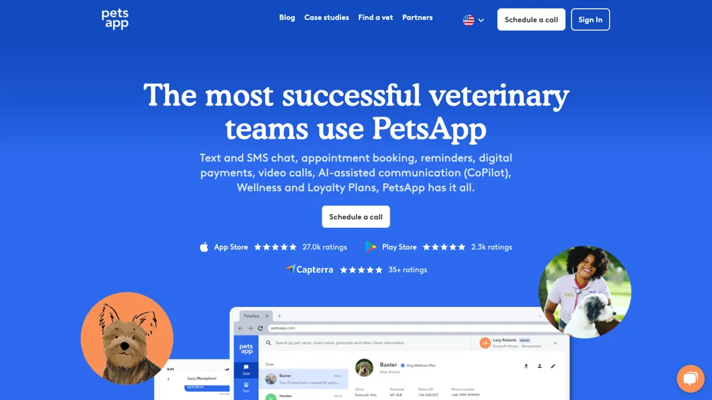 PetsApp website