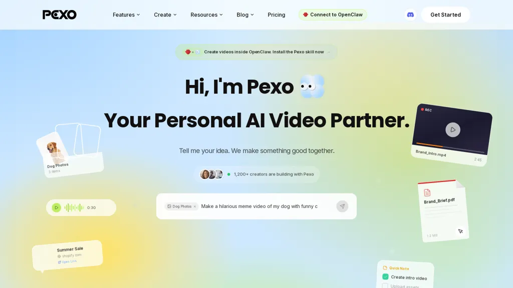 Pexo AI AI tool screenshot