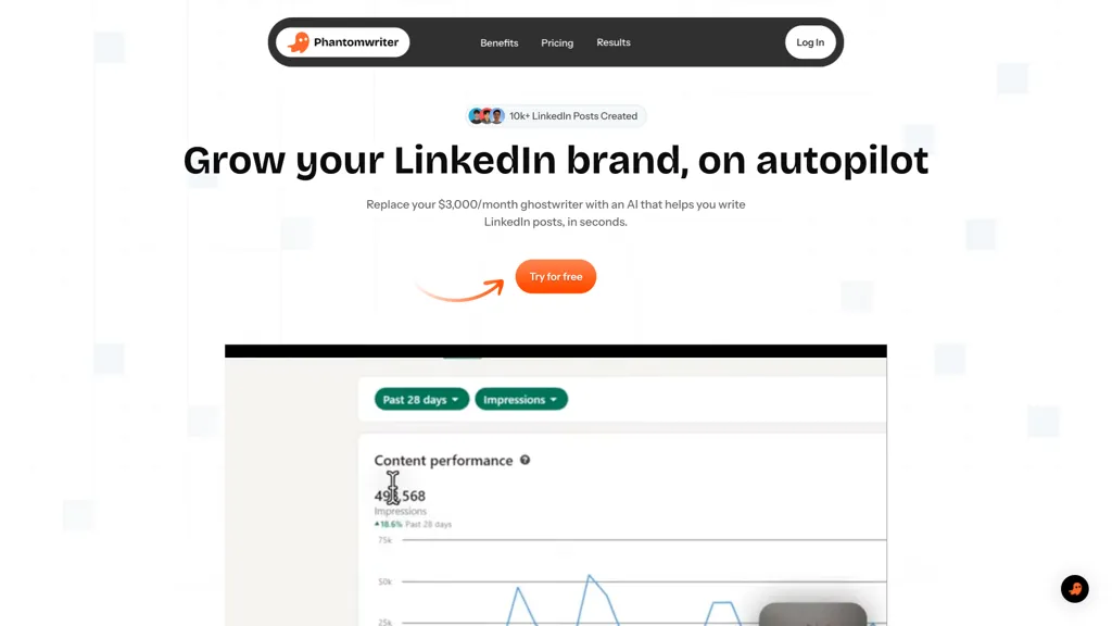Phantomwriter AI tool screenshot