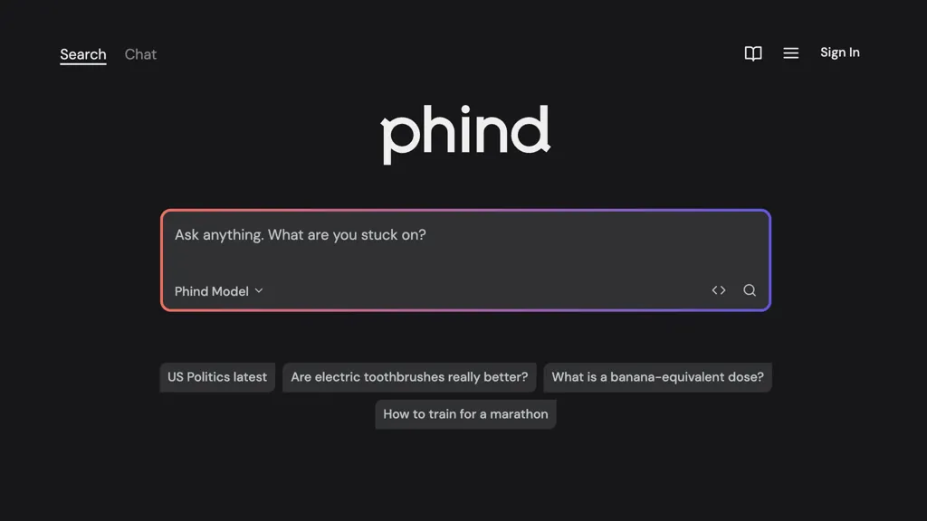 Phind website