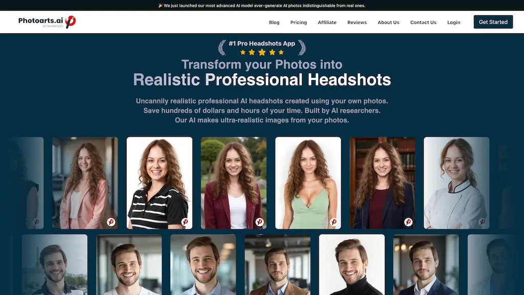 Photoarts.ai website
