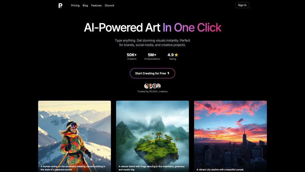 PhotoGenius.ai AI tool screenshot