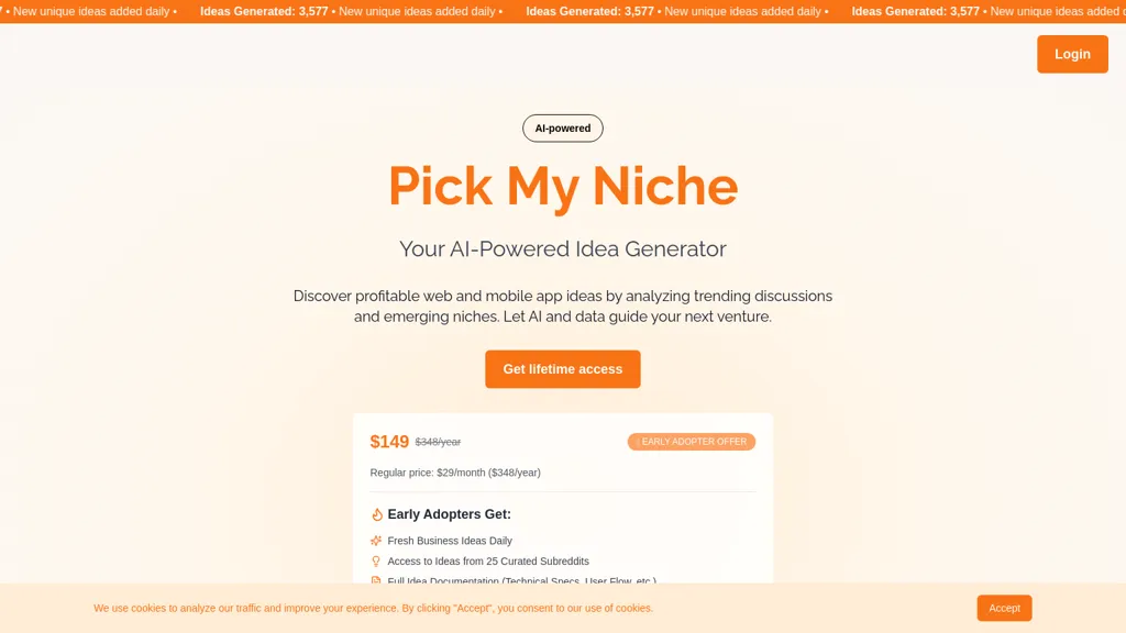 Pick My Niche website