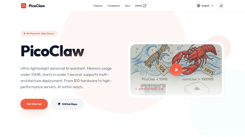 PicoClaw AI tool screenshot