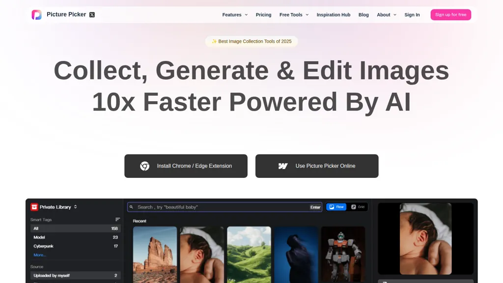 Picture Picker AI tool screenshot