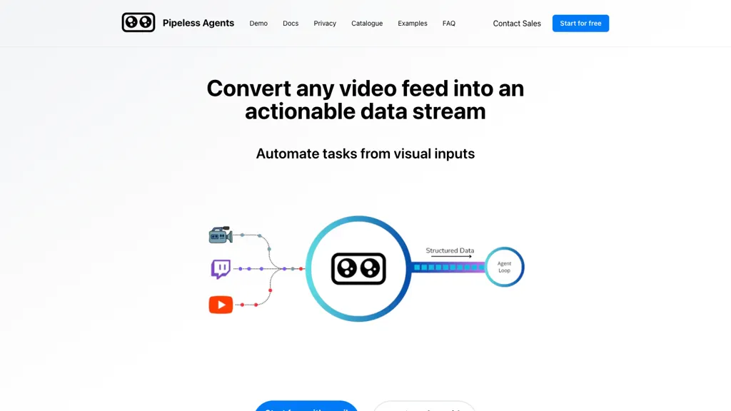 Pipeless agents website
