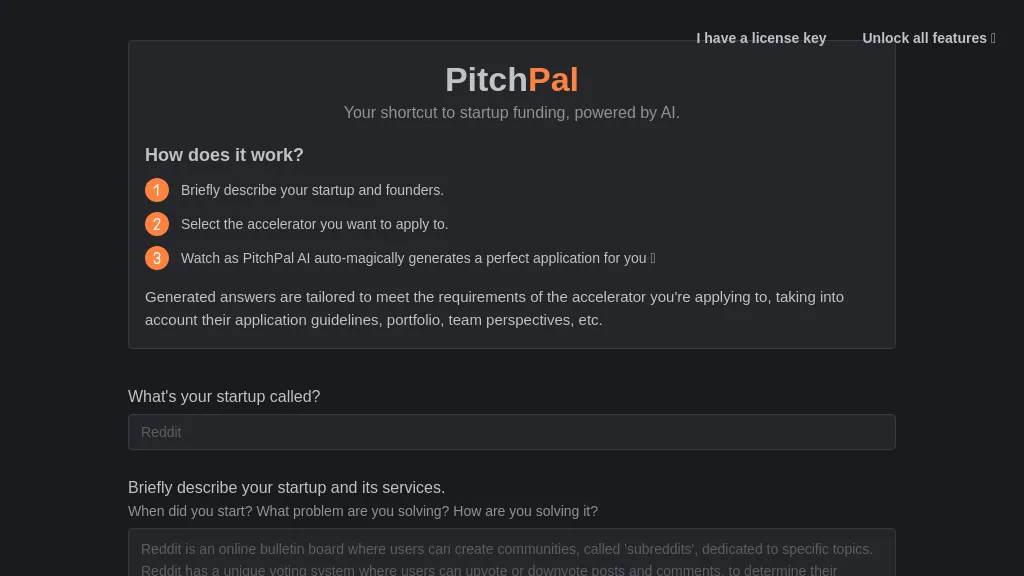 PitchPal website