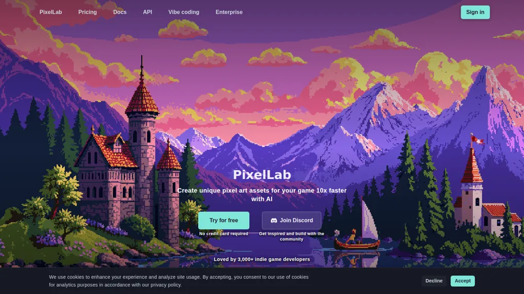 Pixellab AI tool screenshot