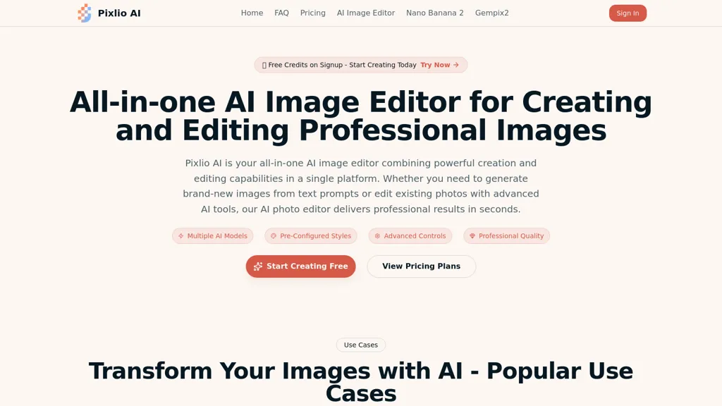 Pixlio AI AI tool screenshot