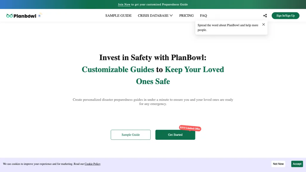 PlanBowl website