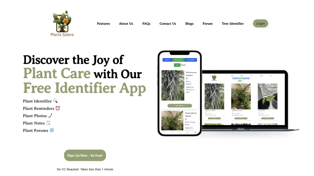 PlantsGalore website